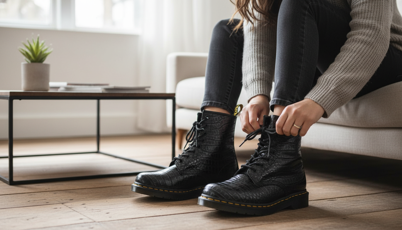 Women’s Faux Leather Doc Boots: Fit, Style & Care
