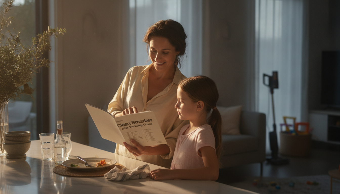 25-Minute Weeknight Cleaning Checklist for Working Moms