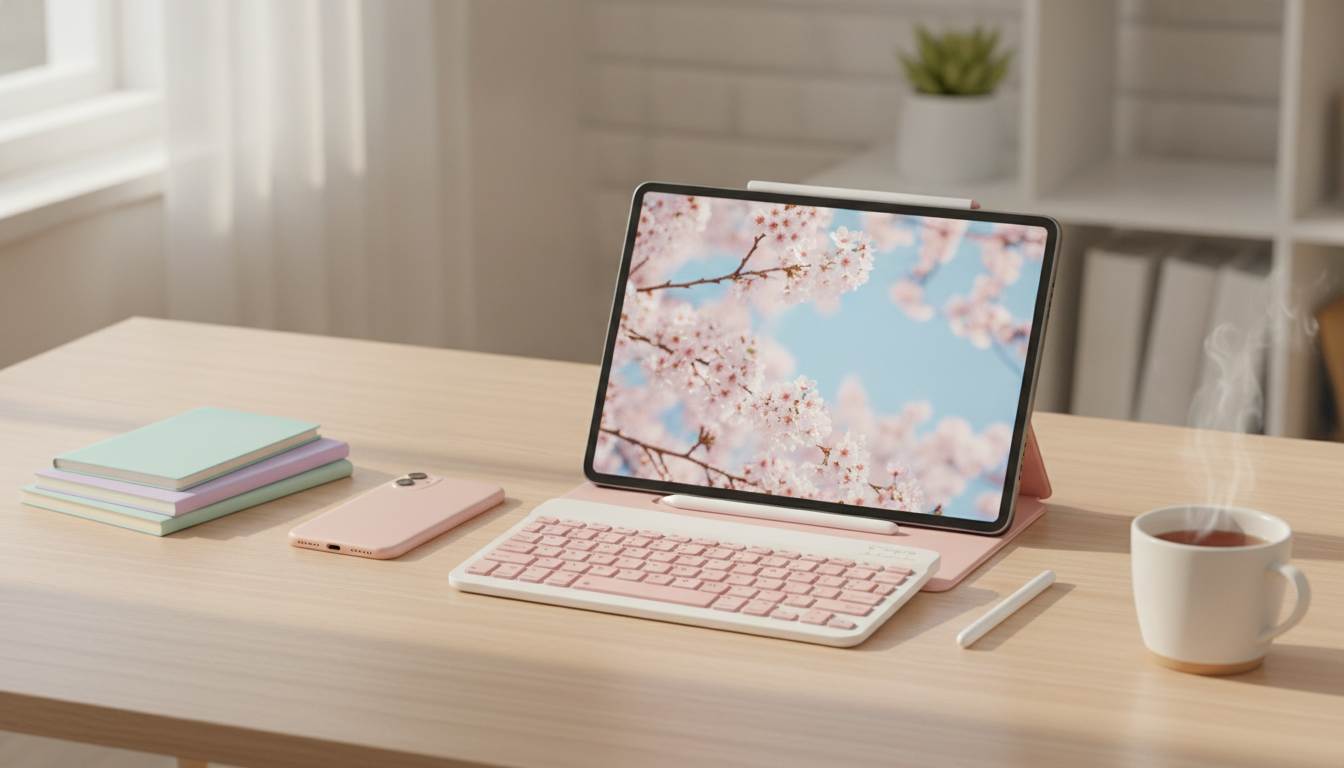 Compact Rechargeable Bluetooth Keyboard for iPad & Phone
