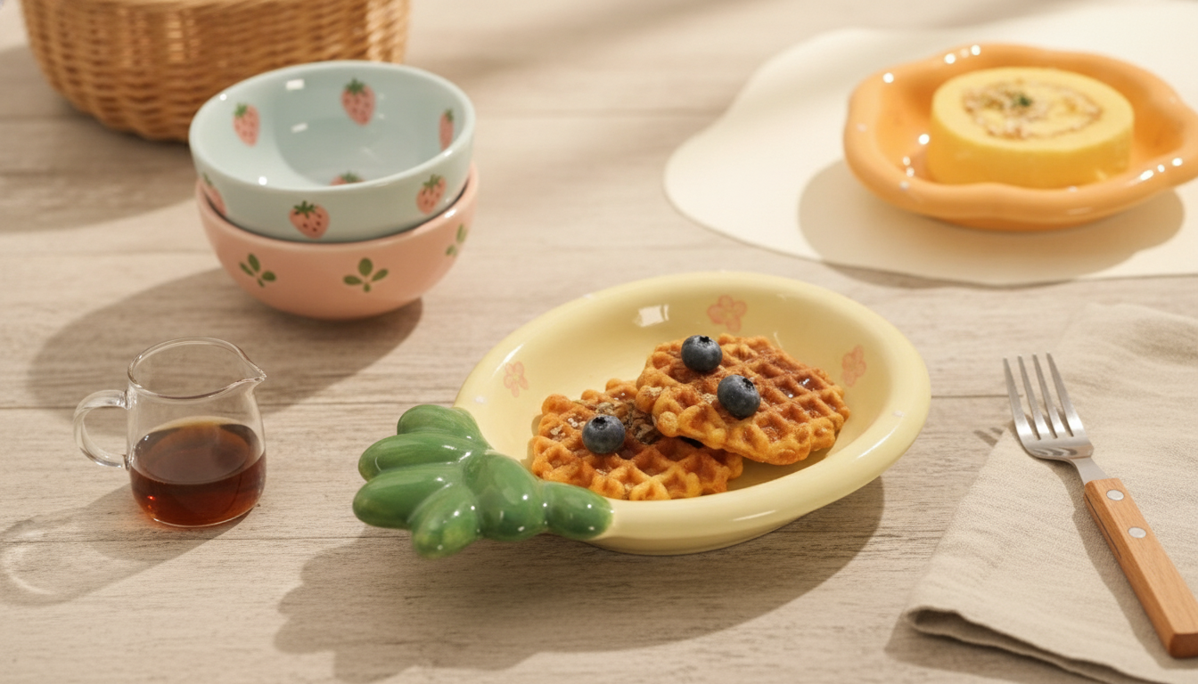 Hand-Painted Ceramic Snack Bowls for Daily & Hosting