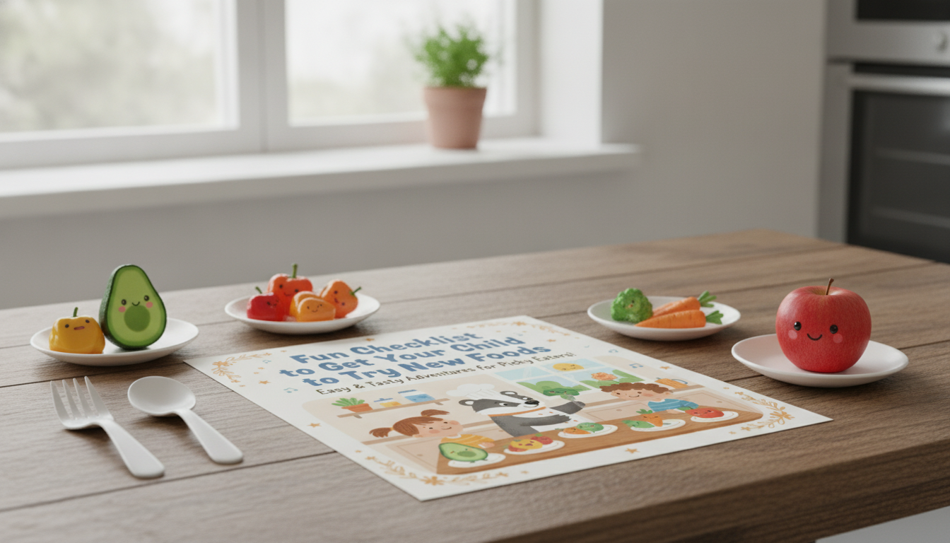 No-Pressure Food Try Checklist for Picky Eaters