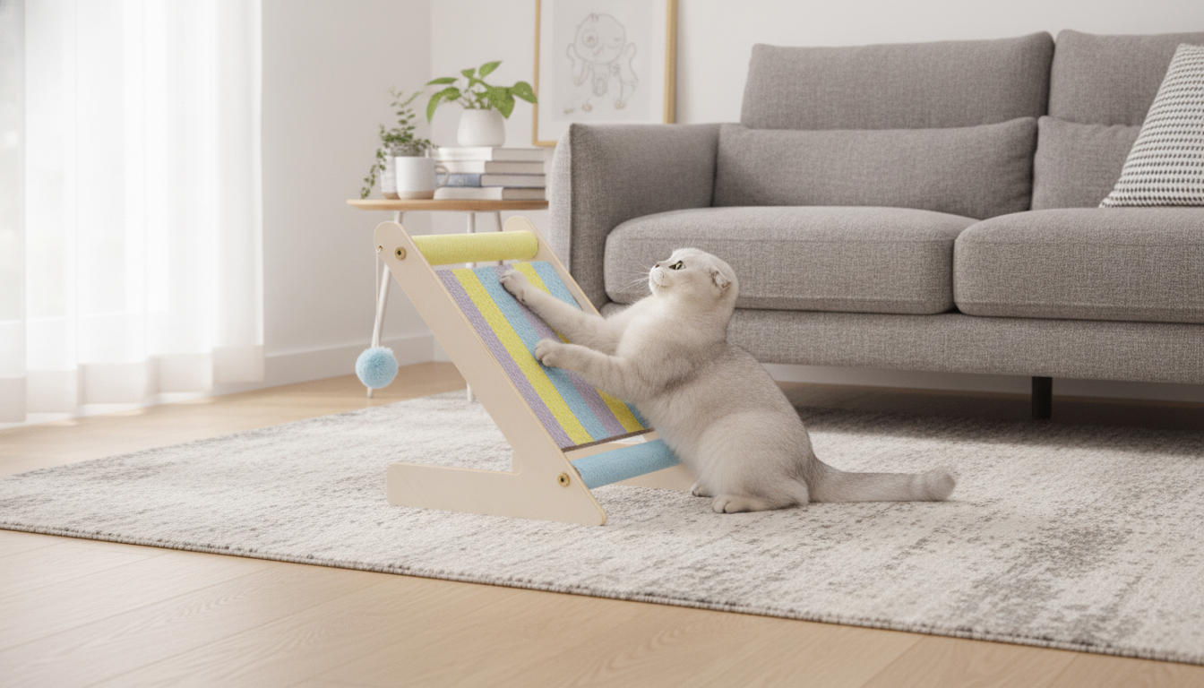 Rainbow Cat Climbing Frame: Scratch Post + Sofa Guard