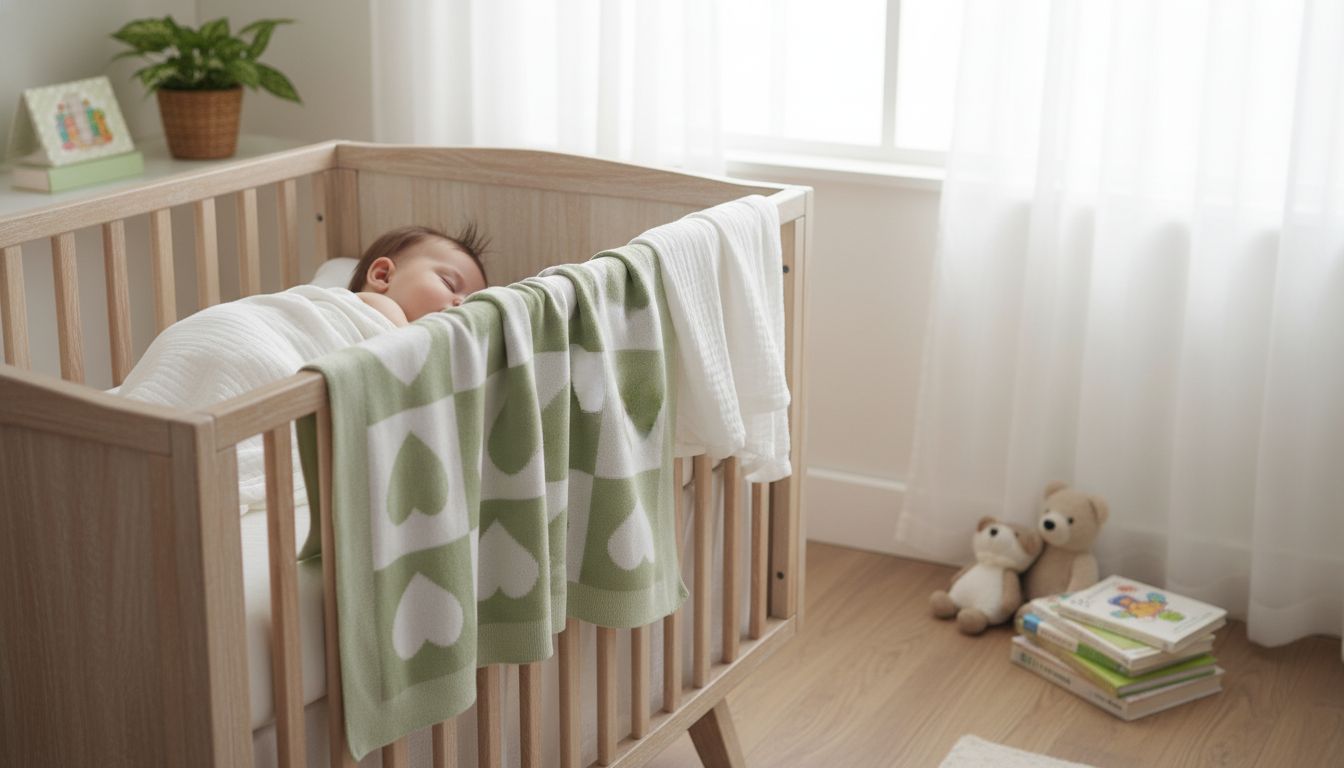 Super Soft Cotton Knit Baby Blanket for Daily Comfort