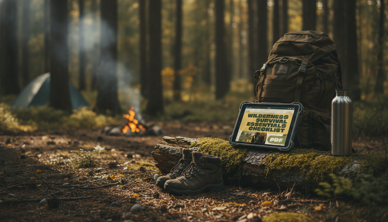Wilderness Survival Essentials Checklist for Hikes & Camping