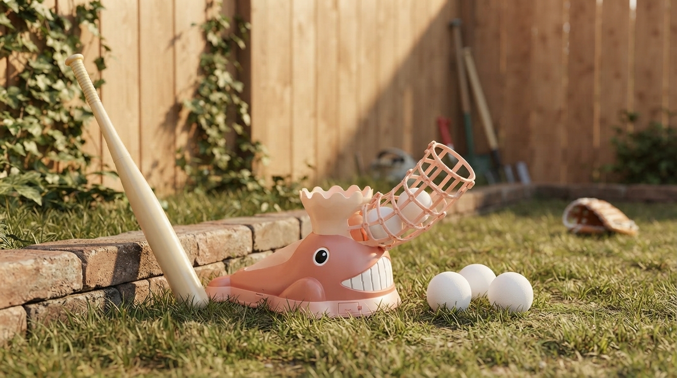 Backyard Automatic Pitching Machine Set: Setup & Drills