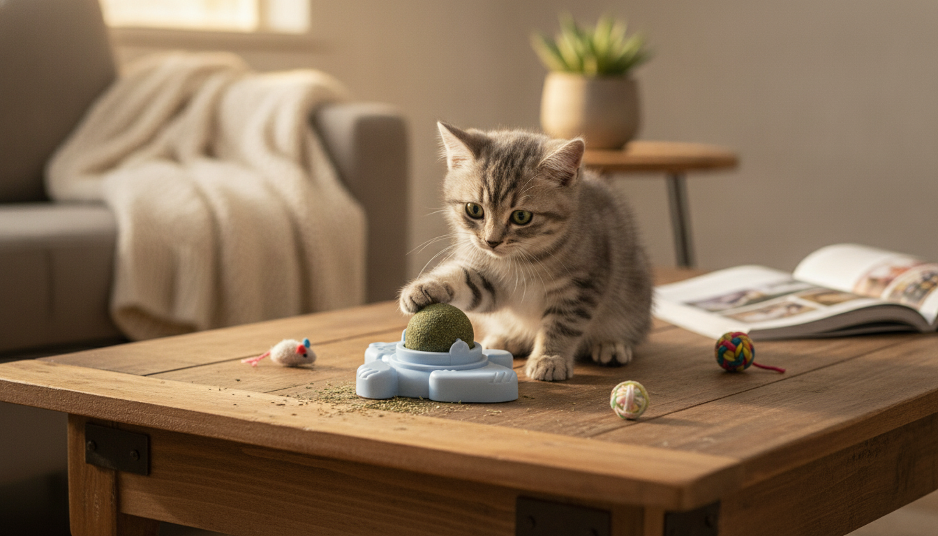 Catnip Ball Toy for Indoor Cats: Play, Calm & Enrichment