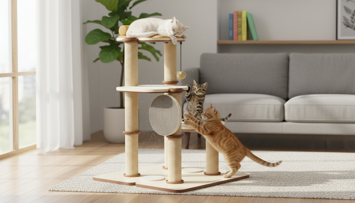 Infinity Modular Cat Tree Tower: Flexible Vertical Space