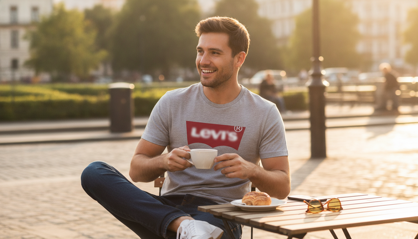 Levi’s Men’s Grey Printed T-Shirt: Fit, Style & Care