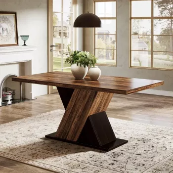 55-Inch Rustic Farmhouse Table: Fit, Seating & Style