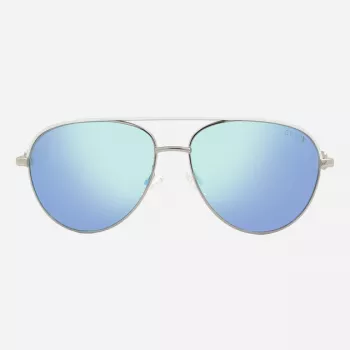 GUESS Women’s 57mm Metal Sunglasses: Grey-Blue Gradient