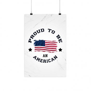 Land of the Free Matte Poster for Americana Wall Decor