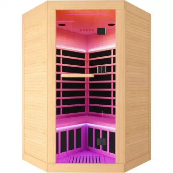 2–3 Person Corner Infrared Sauna for Compact Home Spaces